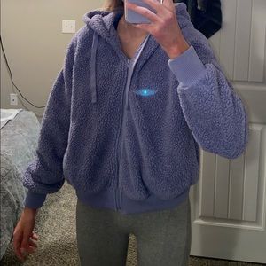 Purple Fuzzy Jacket Size Medium